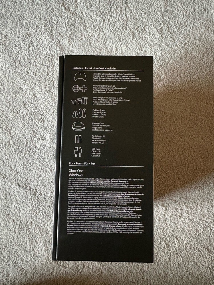 Microsoft Xbox Elite Special Edition Wireless Controller White w/ Carrying Case