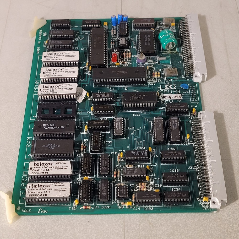 Telecor CPU-0 Rev 2 Plug In Module BCE Computer PCB Control Board