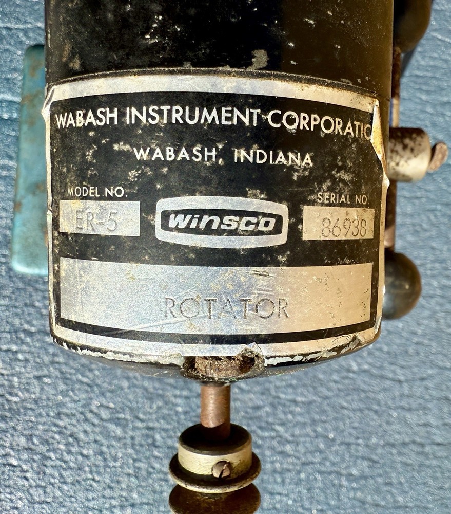 Vintage Winsco Wabash Instruments Lab Variable Speed Rotator, Model ER-5, Works