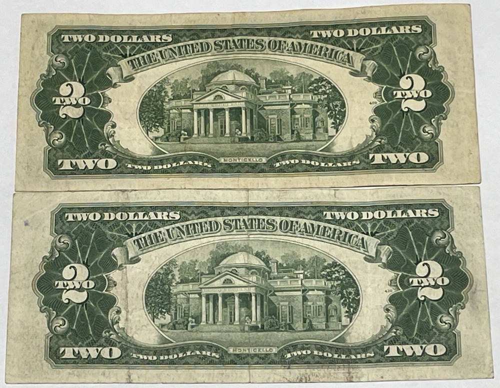 1953 $2 Red Seal Complete Series A/B/C (4) Notes
