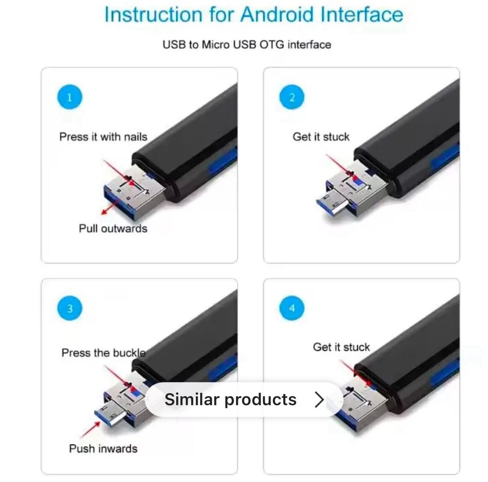 Android Card Reader 5-In-One USB OTG Adapter White Buy More Save Over 30% Each