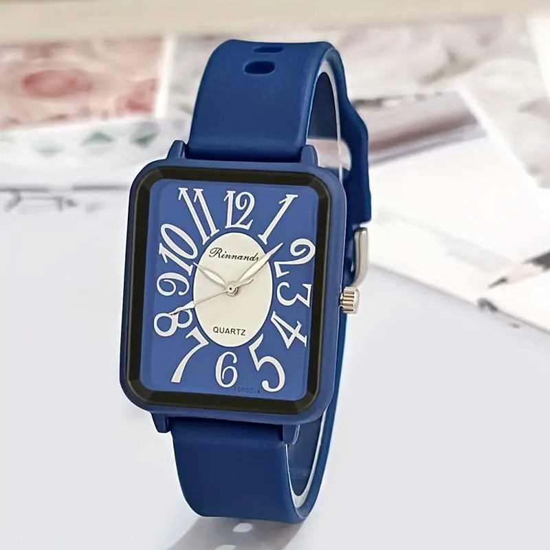Stylish Rectangle Pointer Quartz Watch - Accurate Timekeeping