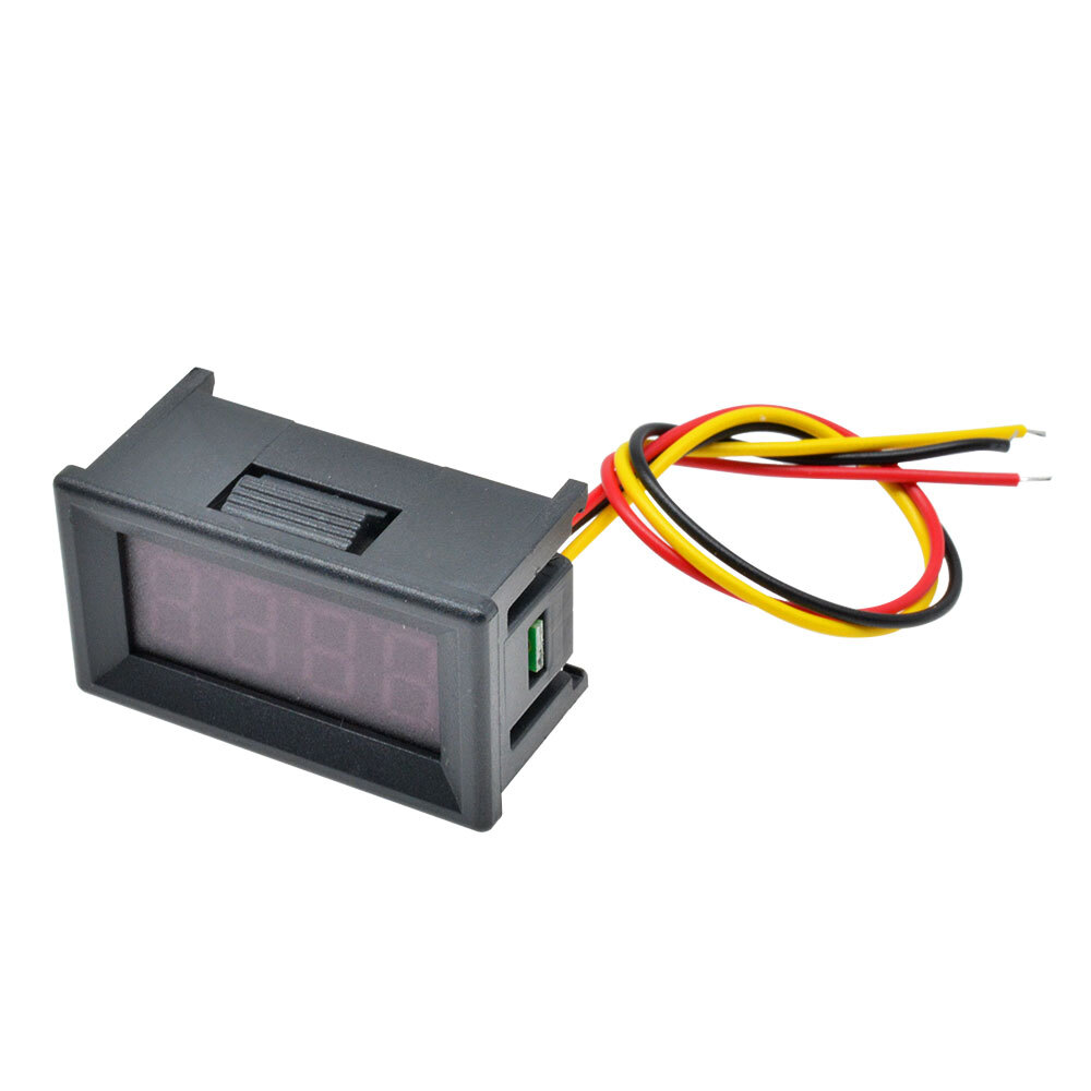 DC 0-100V 0.36"LED Display 3-wire Voltmeter Voltage Meter Panel Red/Blue/Green