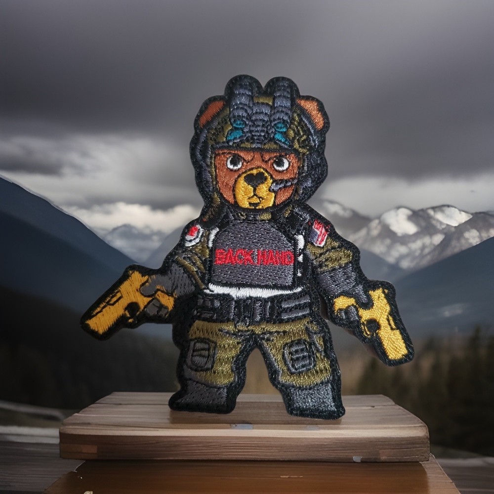 Tactical Teddy Bear Operator Morale Patch 2nd Amendment Hook Loop