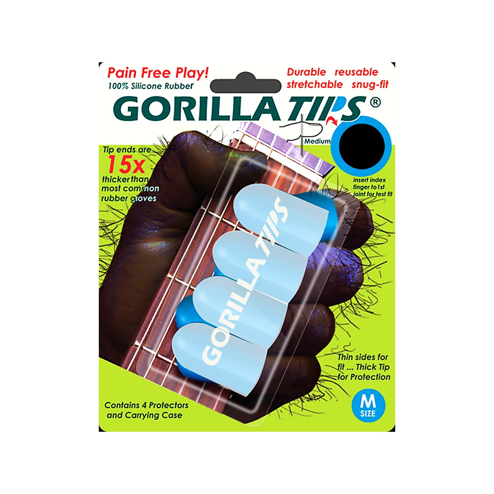 Gorilla Tips Fingertip Protectors Clear Medium