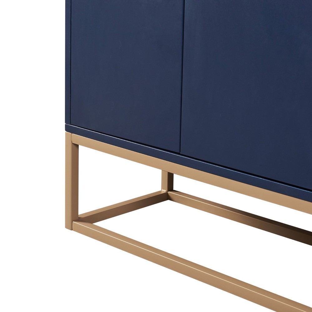 Modern Sideboard Elegant Buffet Cabinet with Large Storage Space (Navy)