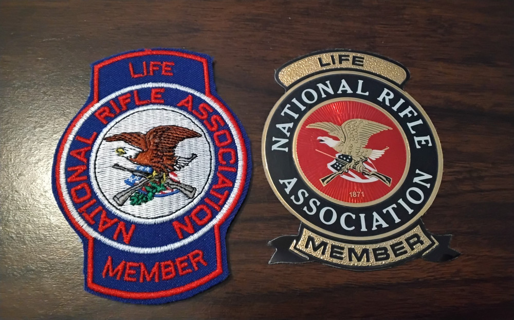NRA LIFE MEMBER PATCH & STICKER