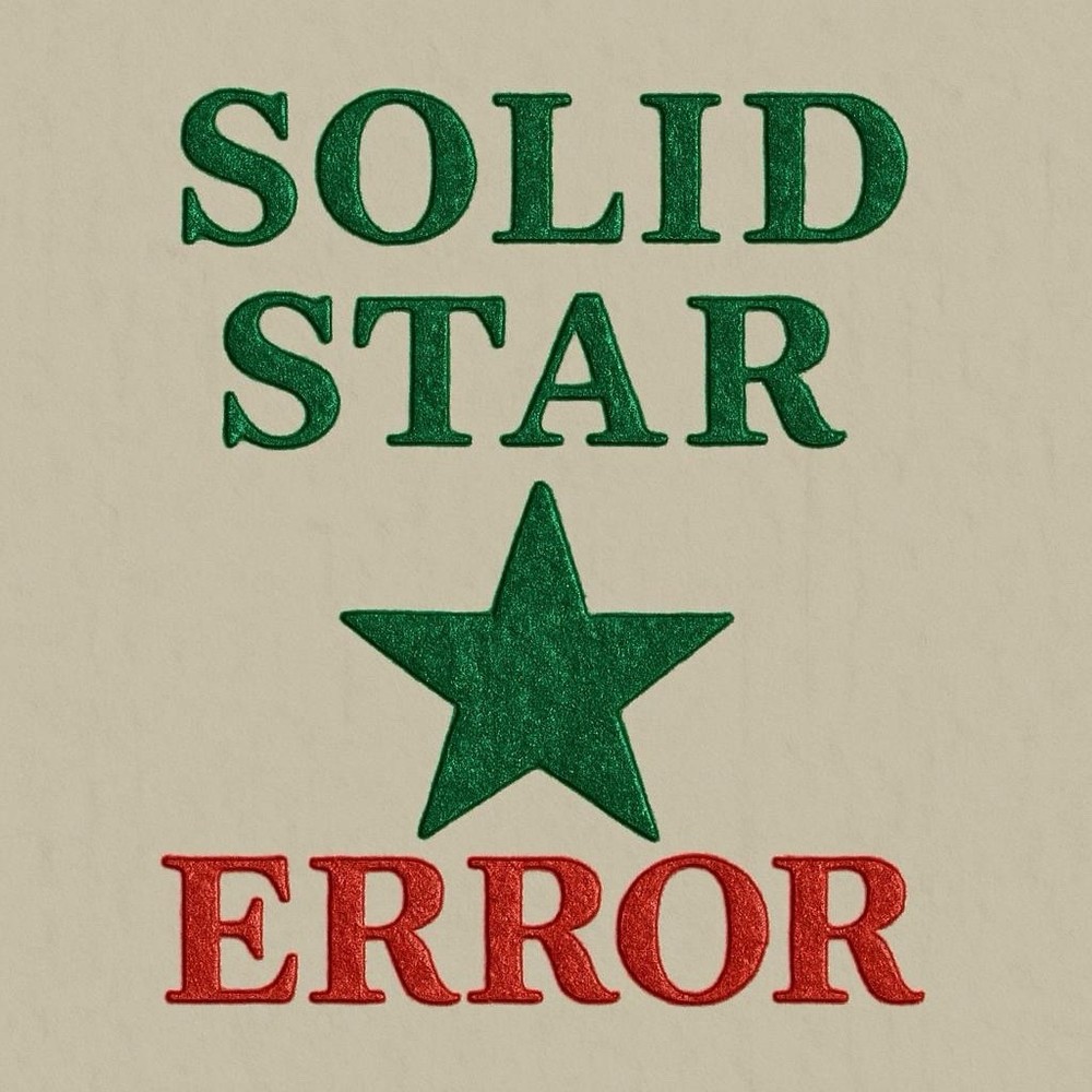 ERROR - SOLID OVER-INKED STAR ⭐️ Note $1 Nice Condition 💵Series 2017A F/W Print
