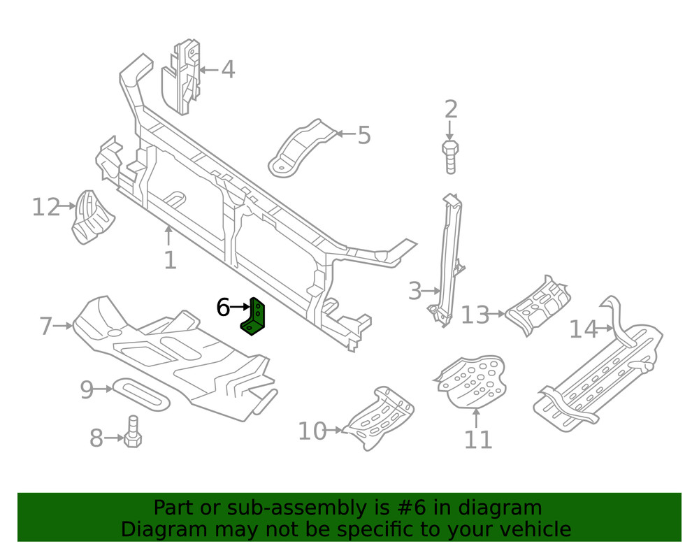 Genuine Nissan Headlight Bracket 26092-EA000