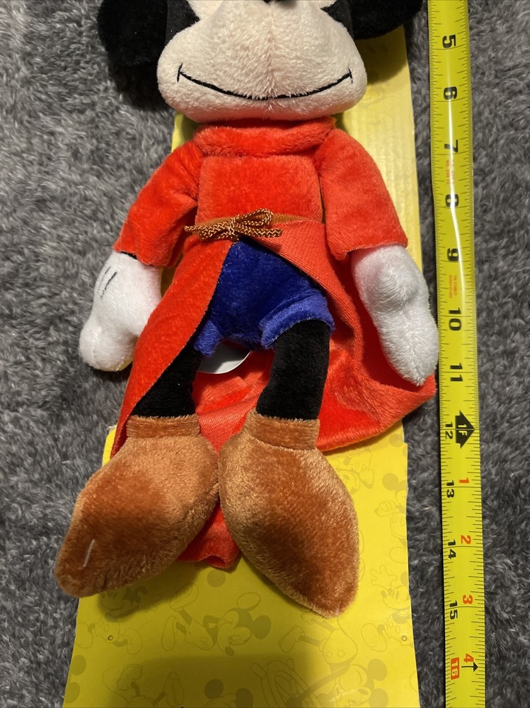 DISNEY 14” PLUSH MICKEY MOUSE Sorcerer’s Apprentice TRUE ORIGINAL 90 YEARS MAGIC