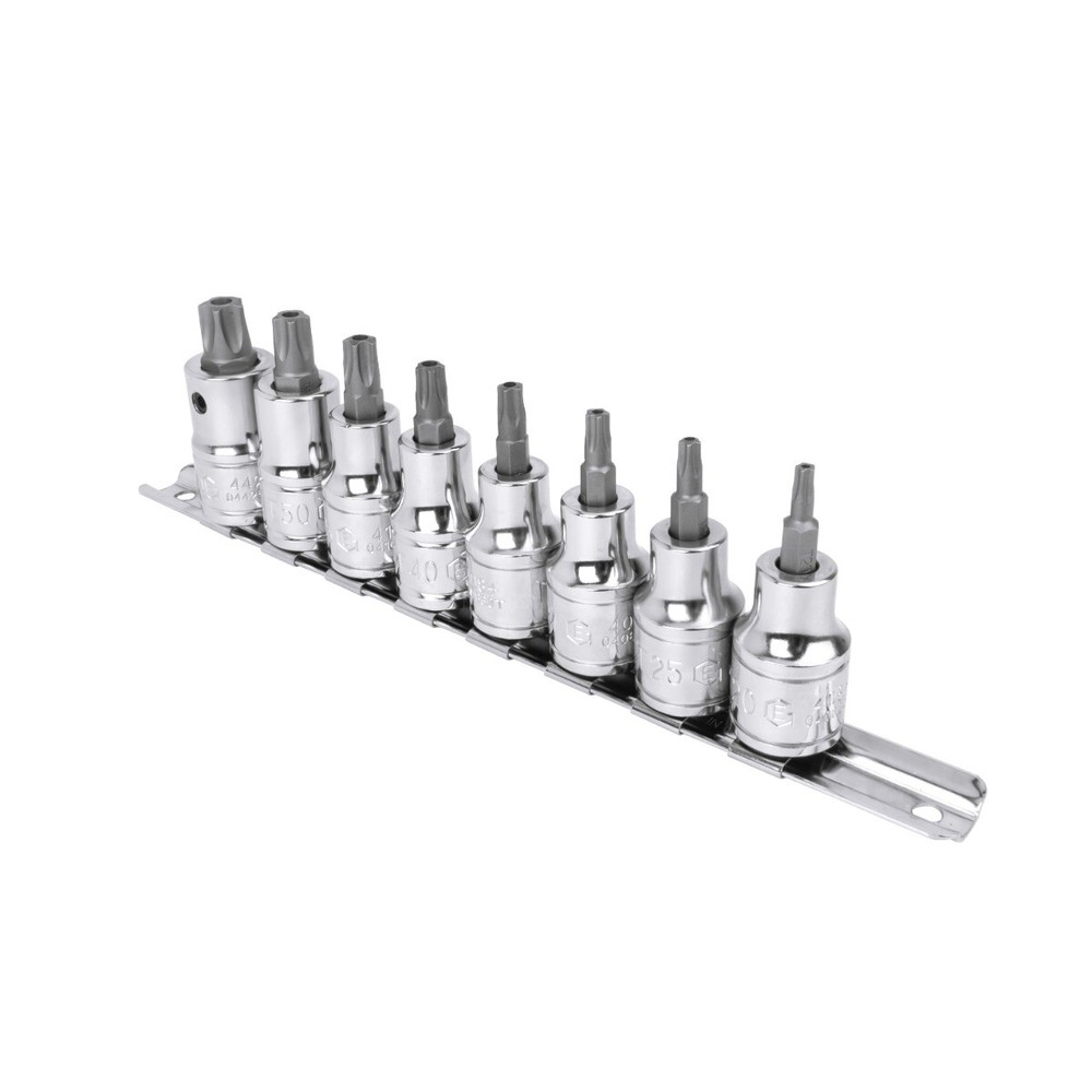 Genius Tools 8 Piece 1/2" Dr. Pentacle Bit Socket Set - BS-408PE