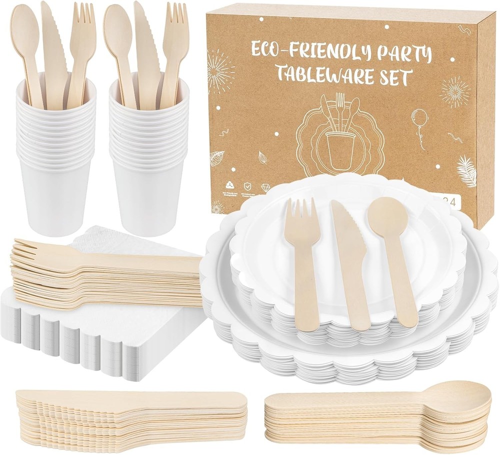 Tableware Set - Eco-Friendly - Party / Picnics - Damaged Box