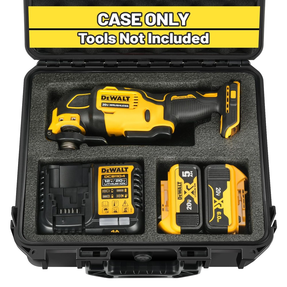 Case for Dewalt Oscillating Multi Tool - Waterproof Hard Tool Box for Dewalt ...