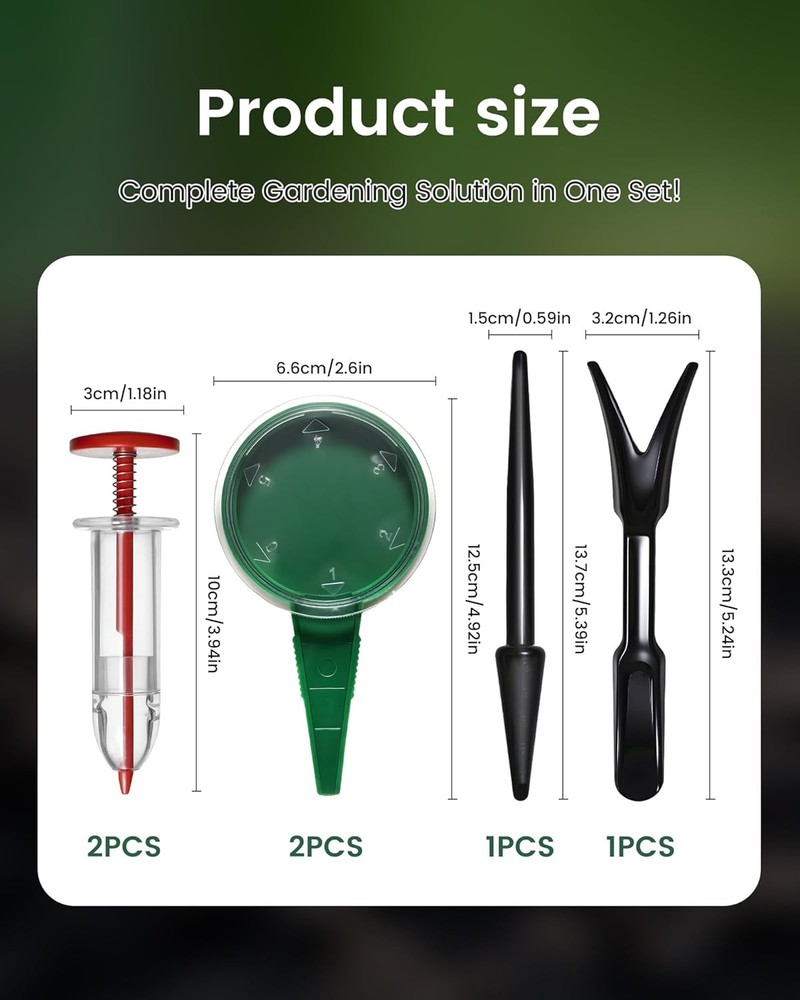 Mini Seed Spreader Set, Seed Planter Tool for Small Seed, Tiny Seed Dispenser wi