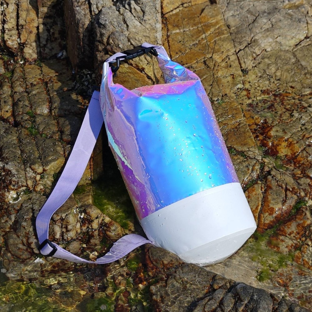 Iridescent Waterproof Pail Bag Multi-Functional Roll Top Waterproof Pack