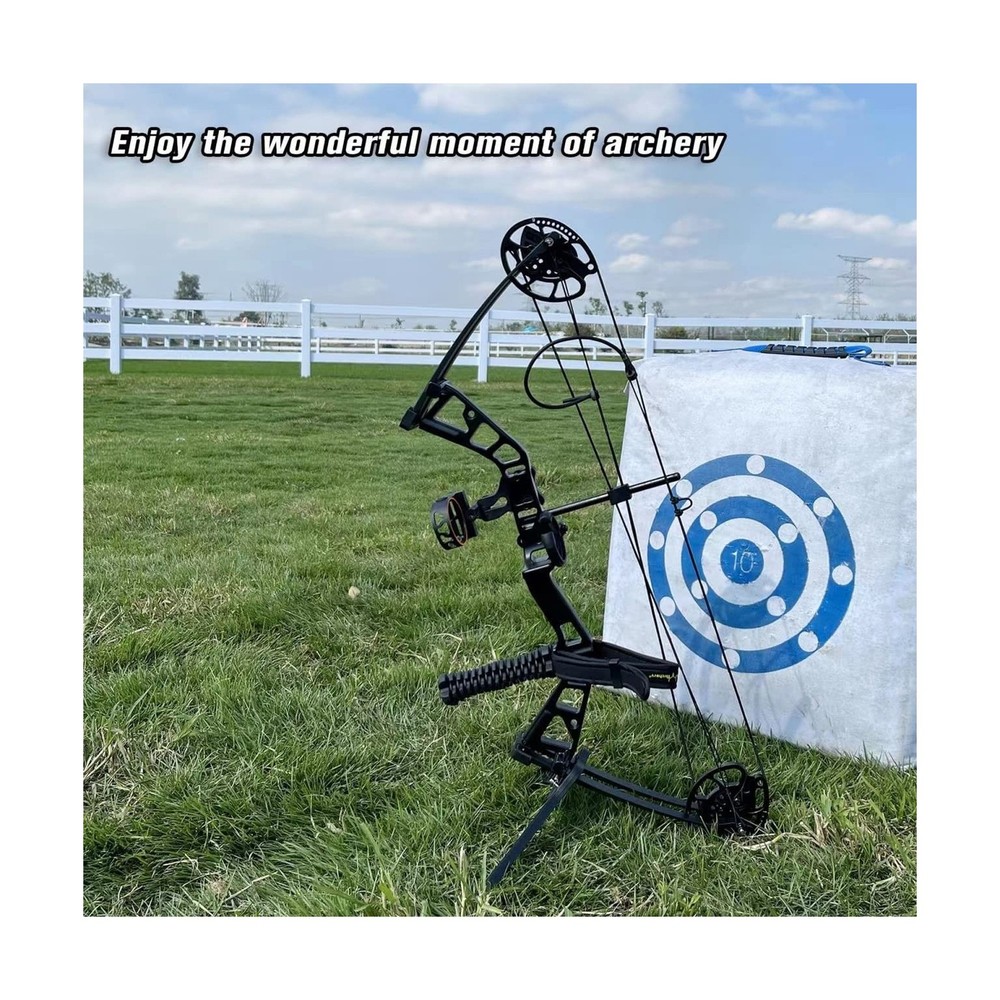 Compound Bow Set 10-40lbs for Pull Child Right Hand Lightweight Design Bow Ad...
