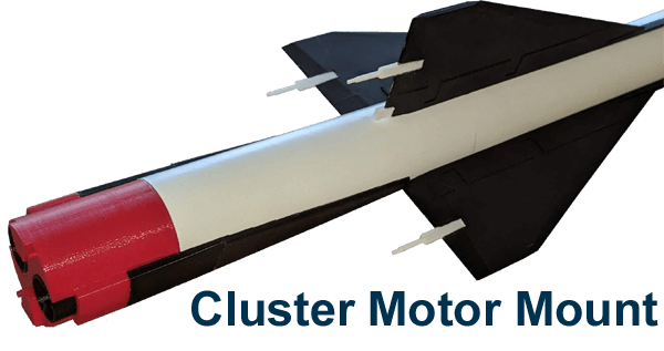 Rocketarium Flying Model Rocket Kit Roland SAM Cluster ROC-RK-1027