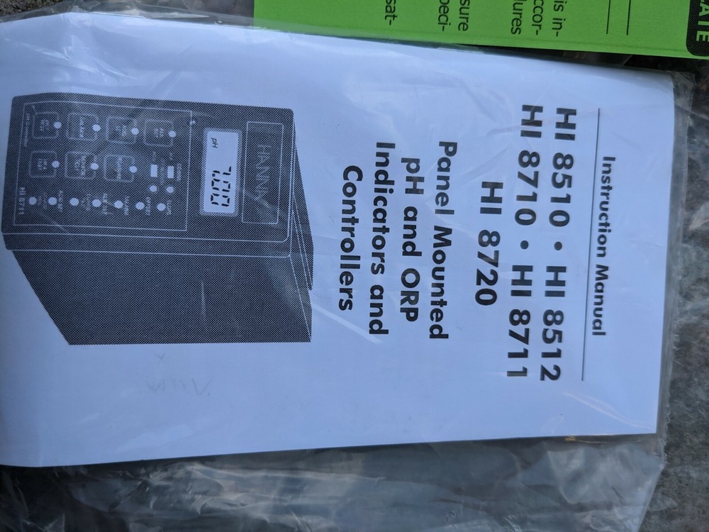 HANNA HI 8720 PH & ORP Analog Controller, New Without box
