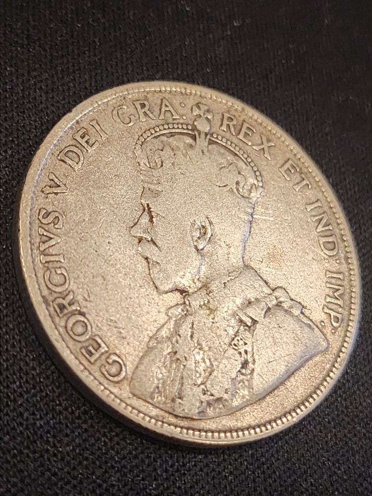 1919 Canada 50 Cents Silver Coin