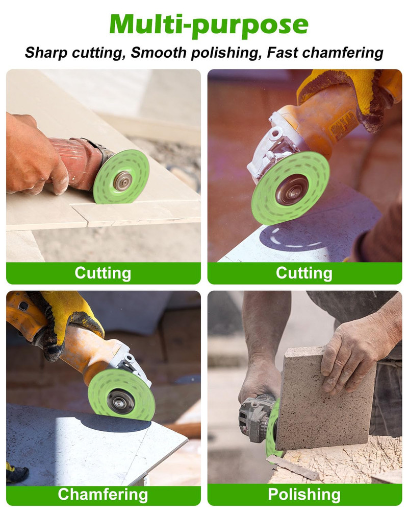 .'' Rock Slab Grinding Disc, .'' Diamond Ultra Width Tile Blade /'' Arbor, Pcs