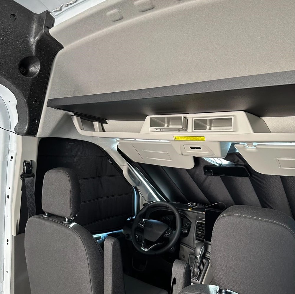NEW Aluminum Van Headliner Shelf Fit for FORD TRANSIT 2014-2024