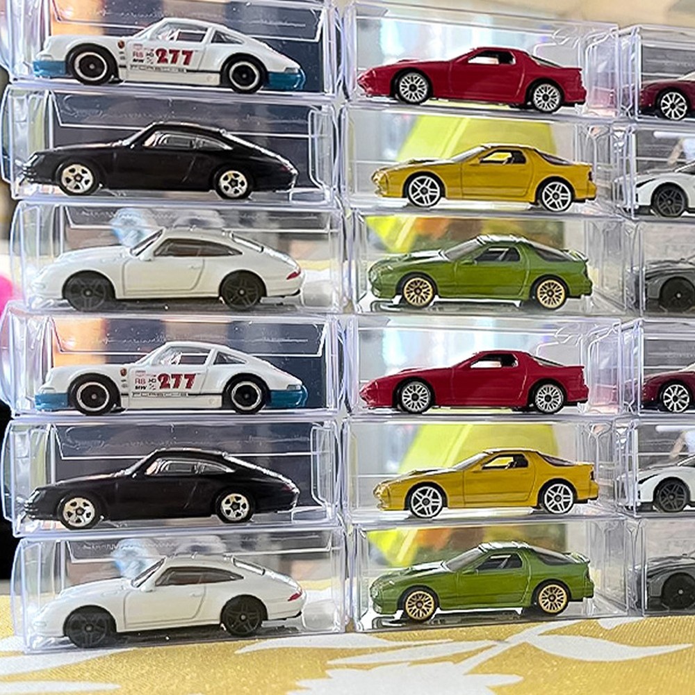 200PCS 1/64 Display Case for Model Car,Clear Display Case,Storage Display Case