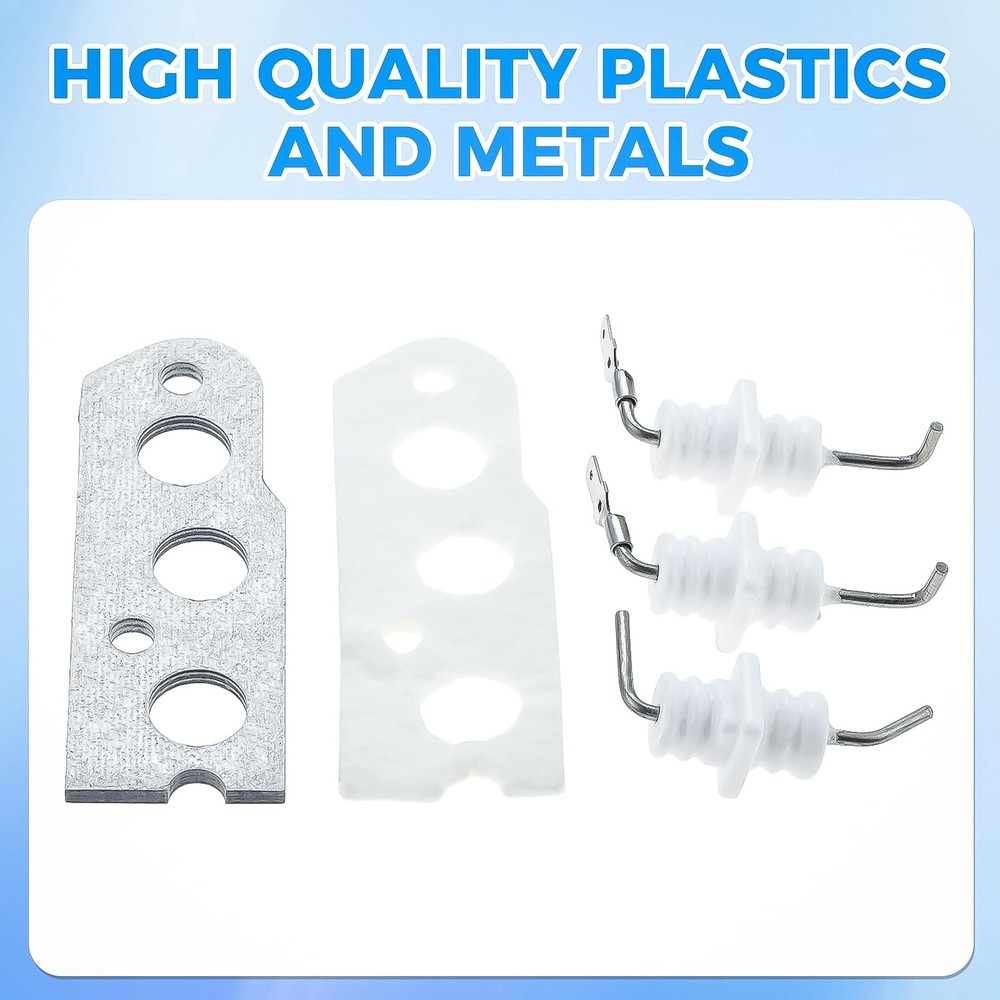 Mgoodoo Flame Rod Electrode Kit 104000192-K for Rinnai R75 R94 RC80 RC98 Heaters