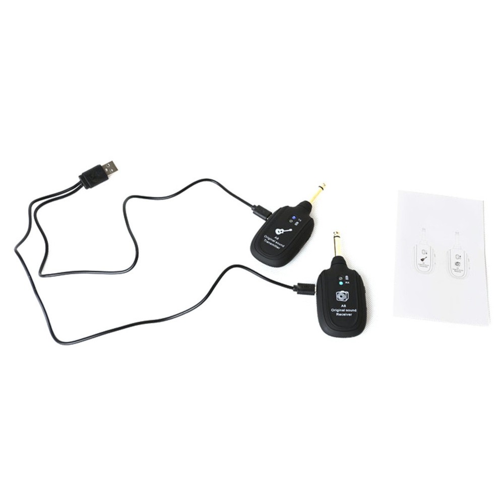 1 Pair Guitar Wireless Transmission System Instrument Audio Transmitter Receiver