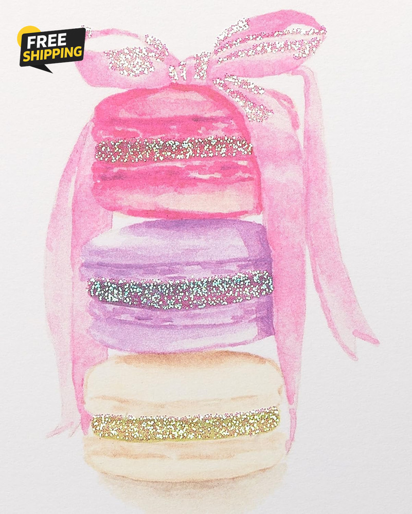 Blank Cards with Envelopes, Stack of Macarons (14-Count)