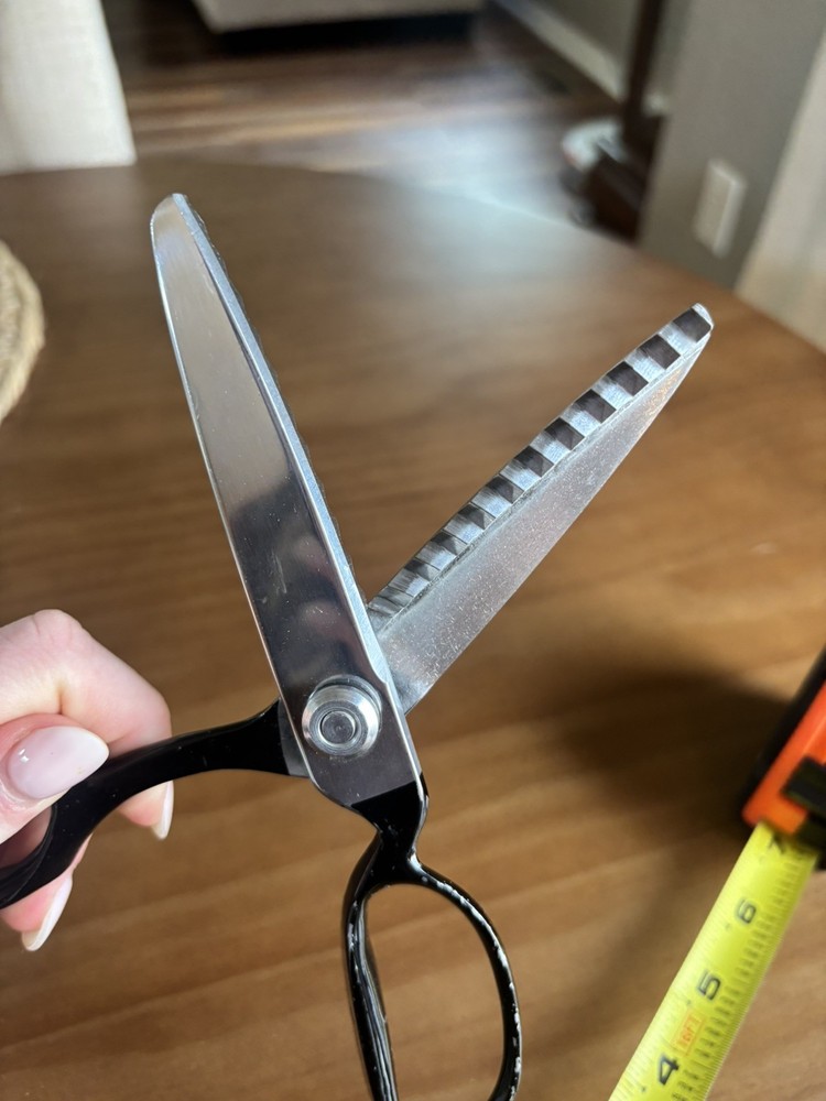 Vintage Penney’s Pinking Shears Sewing Tools Sharp Fabric Zigzag Scissors