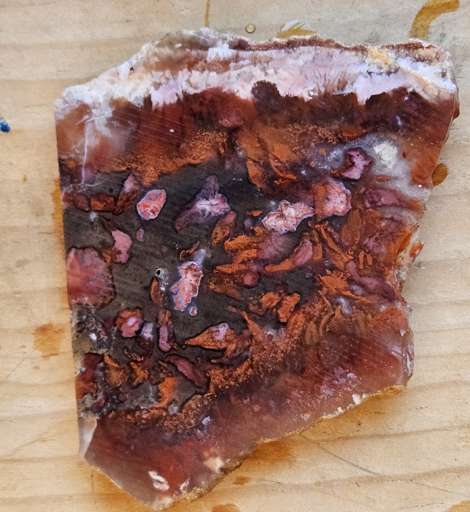 Agate End Cut Lapidary Slab 58 Grams