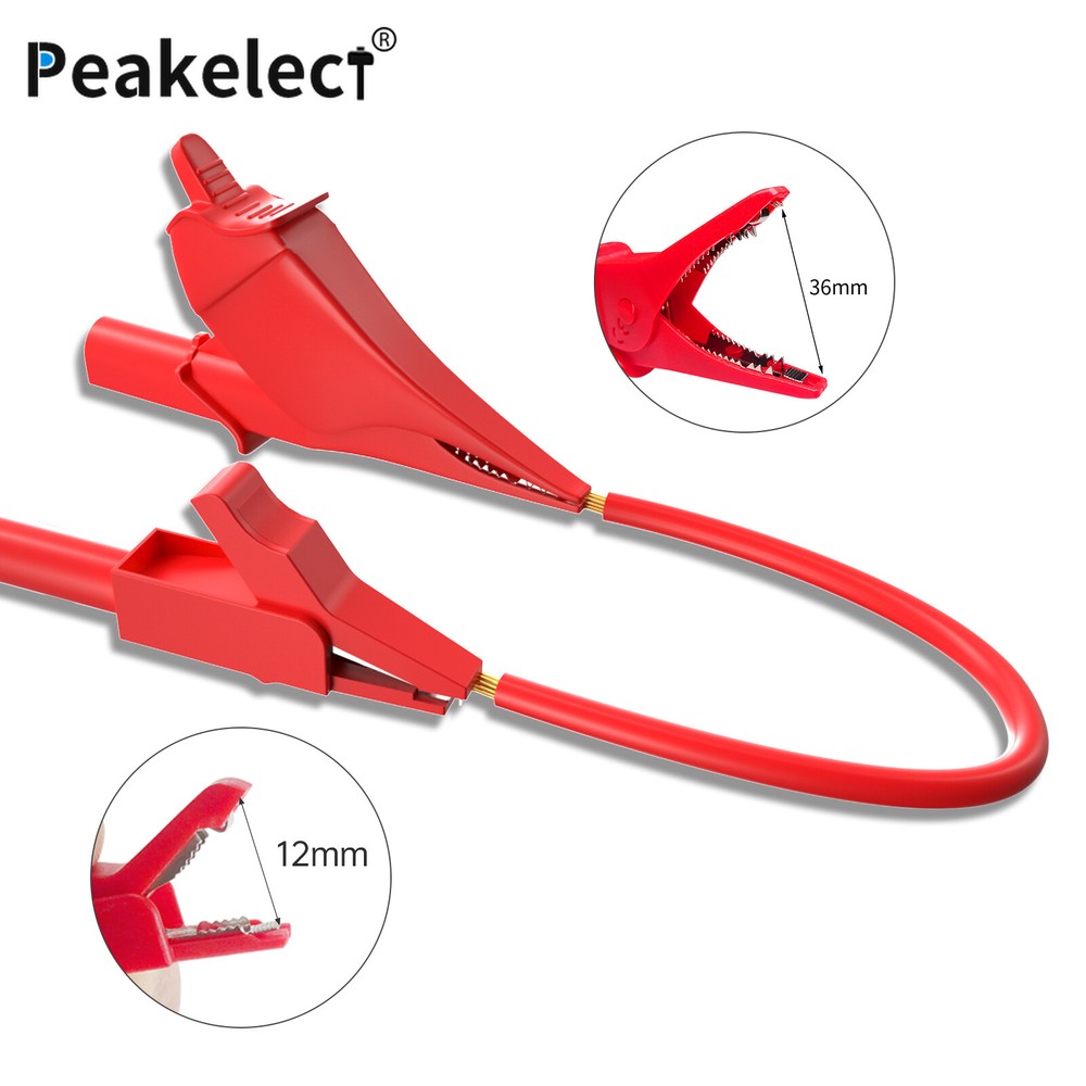 25PCS Silicone Multimeter Test Leads Kit with Replaceable Wire Piercing Probes