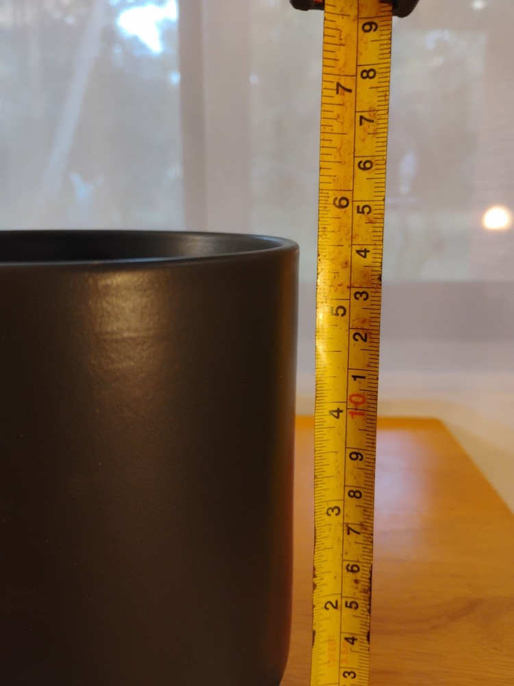 6- Pack Threshold Black Ceramic Planters