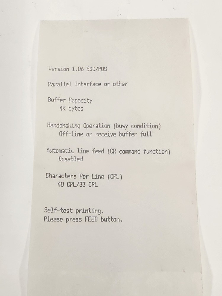 Epson TM-U325D M133A Receipt Validation Printer w/ Power Supply