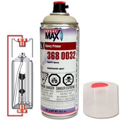SprayMax 2K Epoxy Rust-Cure Primer, Aerosol 3680032
