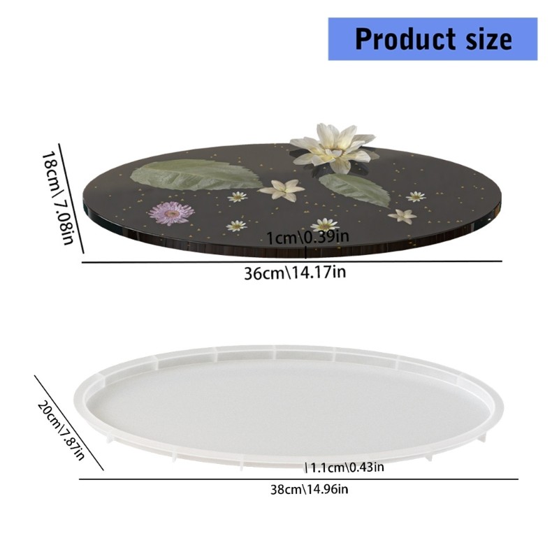 Flexible Oval Mould For Handmade Projects And Coaster