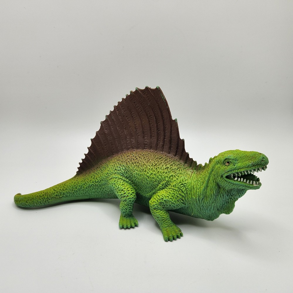 Edaphosaurus Green Plastic Toy Dinosaur 8"