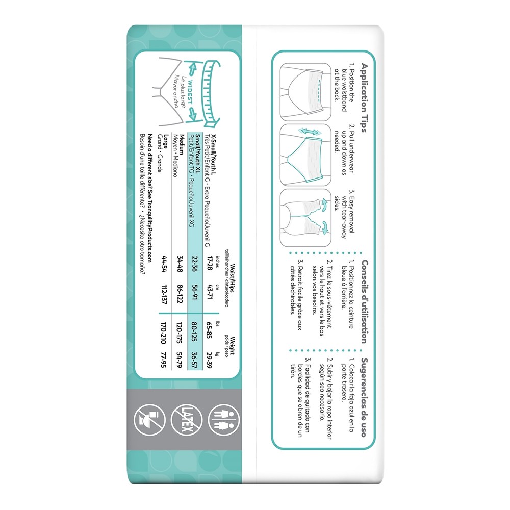 Tranquility Disposable Underwear Small Heavy 22 Ct