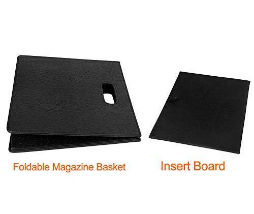 HofferRuffer Magazine Basket Holder, Foldable Magazine Rack, Document File