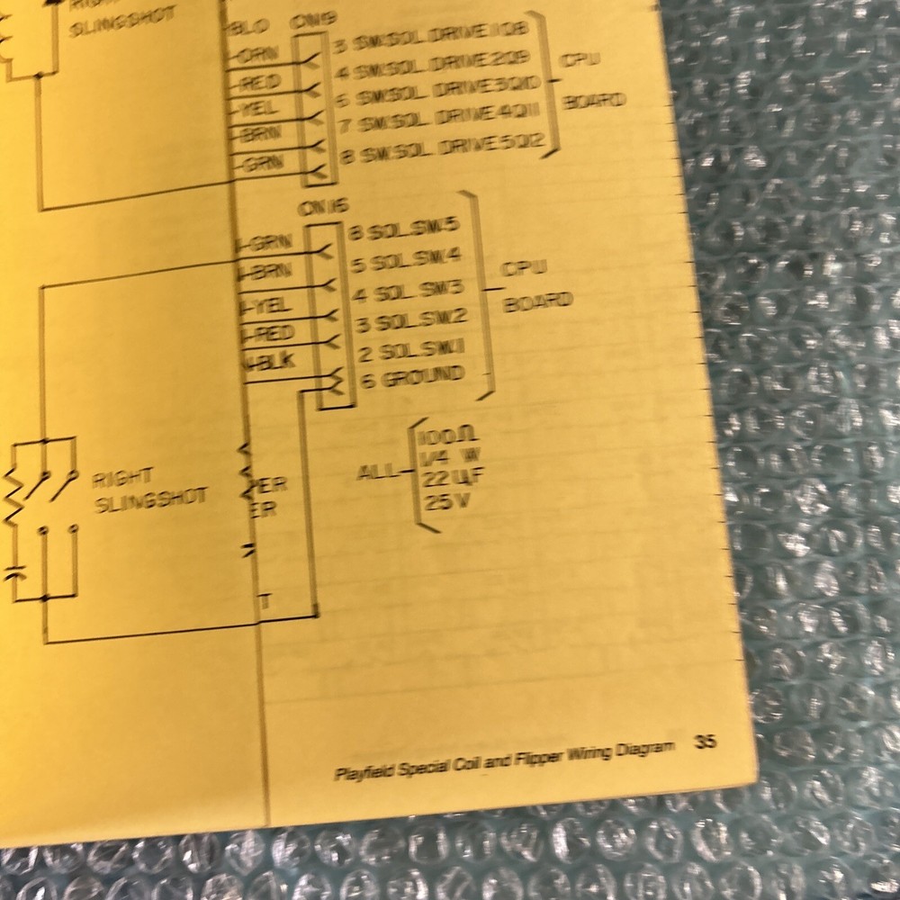 original Robocop Data, East ￼ pinball MACHINE manual Arcade Game