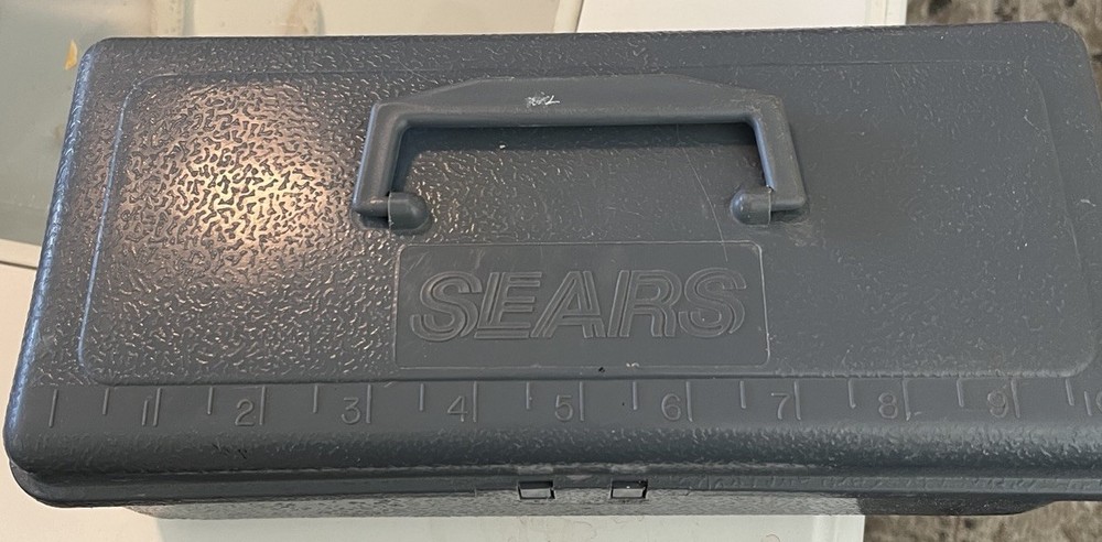 Vintage SEARS Gray ToolBox