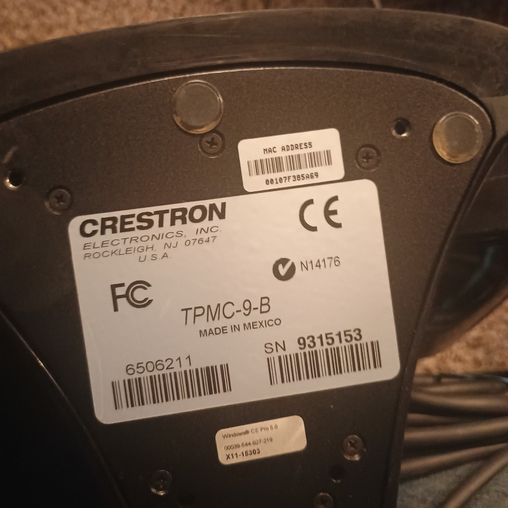 Crestron Touch Panel Screen Display