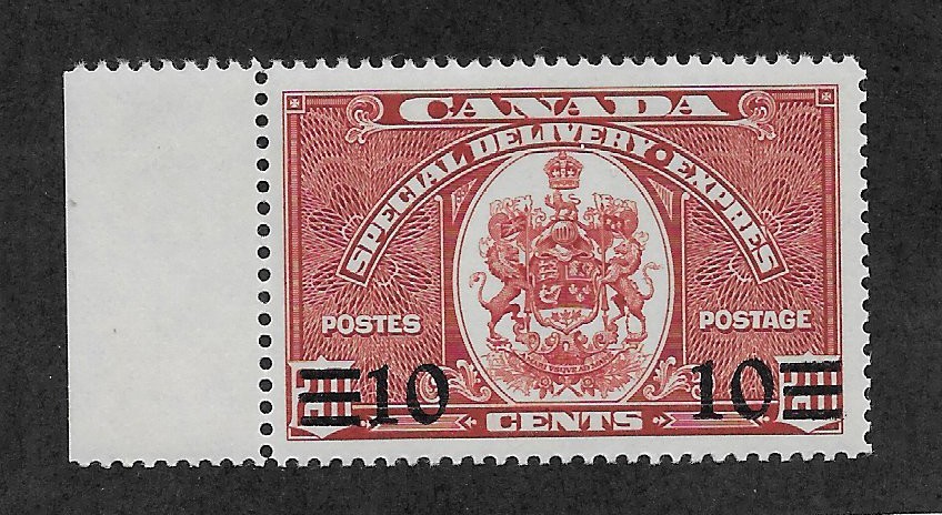 Canada E9 VF MLH Special Delivery Surcharge Overprint CV$12