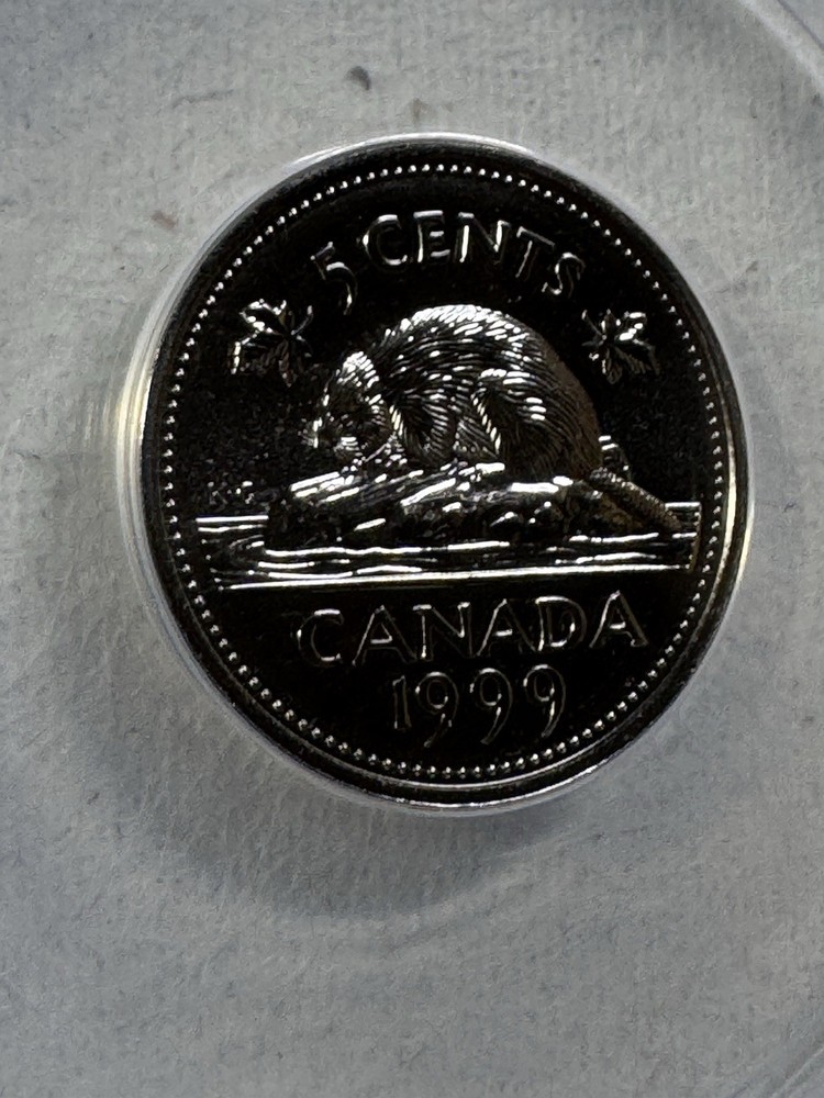 1999 Canada 5 Cents Graded MS 69 by ANACS