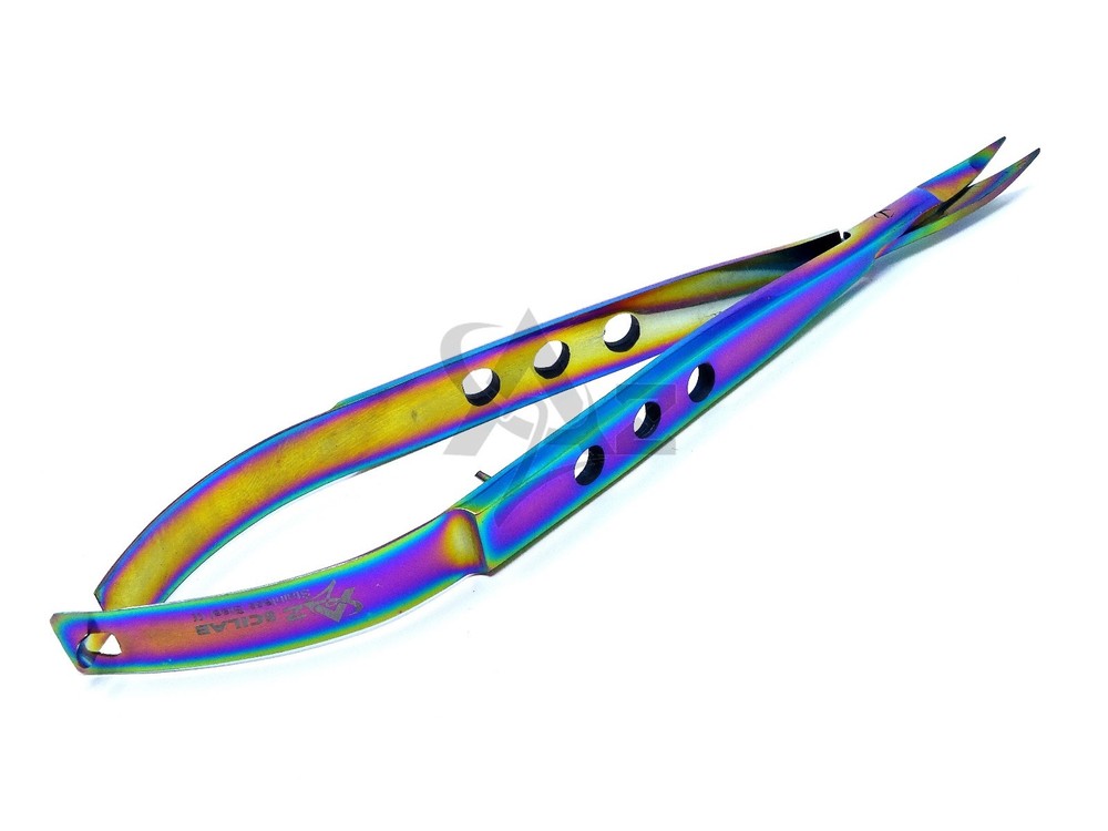 CASTROVIEJO Stitch MicroSurgical Scissors Sharp/Sharp 4.5"Curved Premium Quality