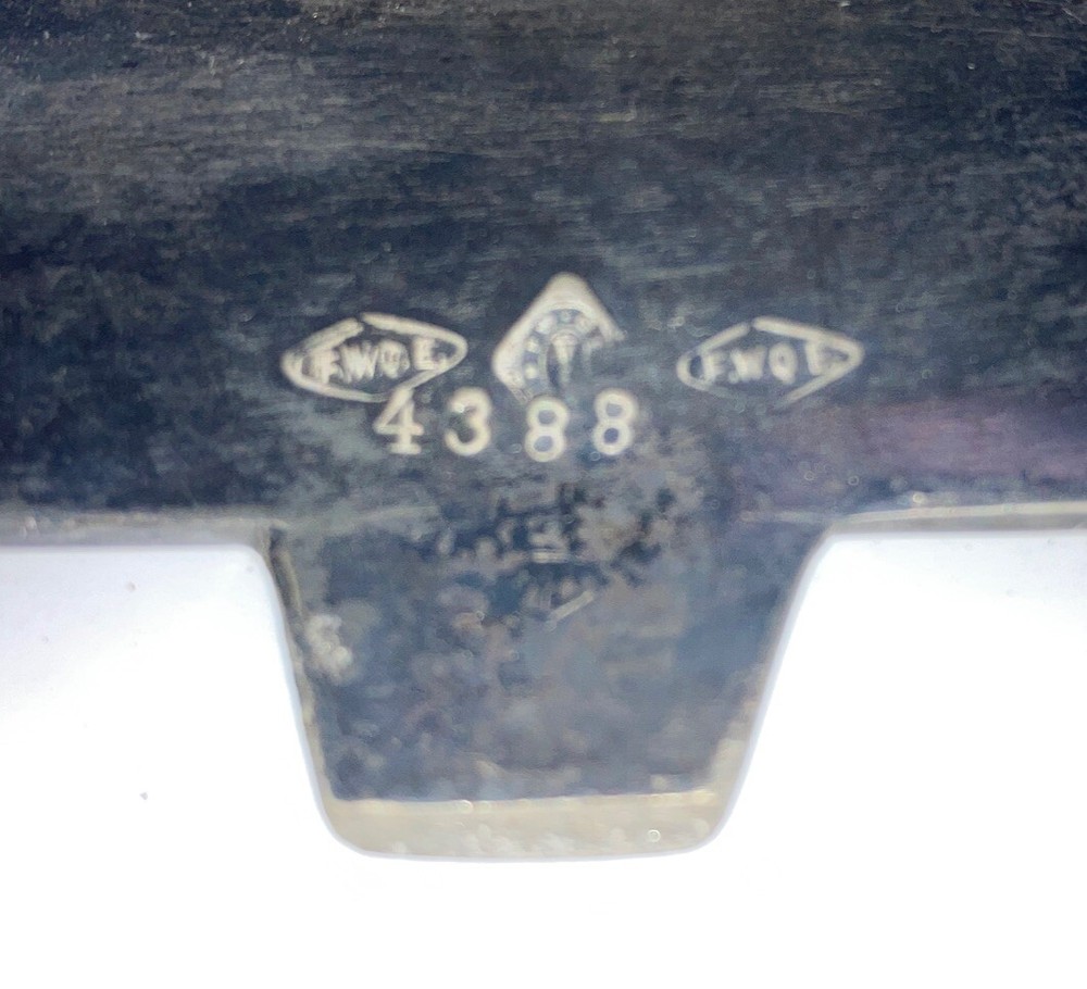 Ild British Antique silver knife holder Table stand with Markings