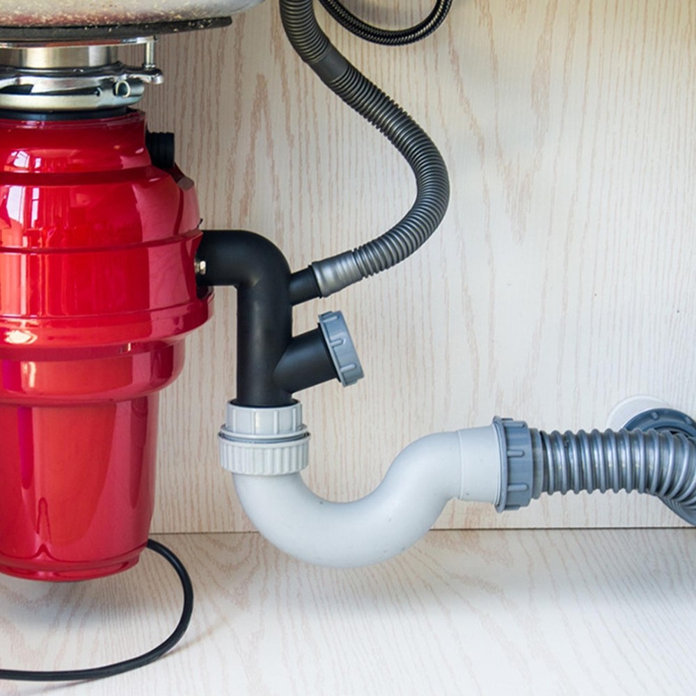 Garbage Disposer Pipe Drain Pipe 3 Way Easy to Install Sturdy Convenient Kitchen