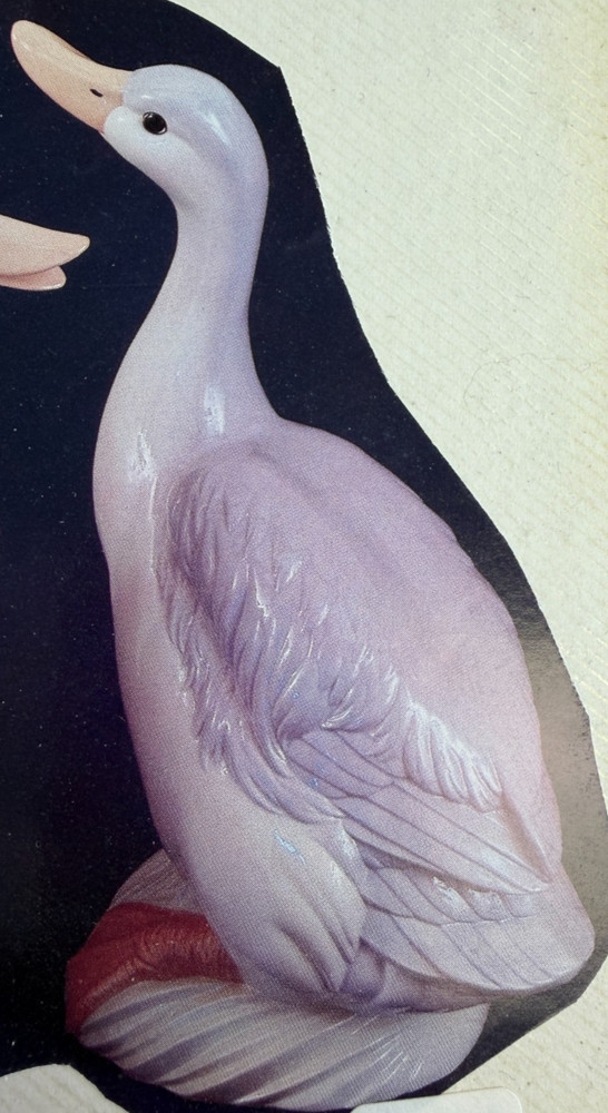VINTAGE CASTER CERAMIC MOLD #104 A & B LARGE GOOSE