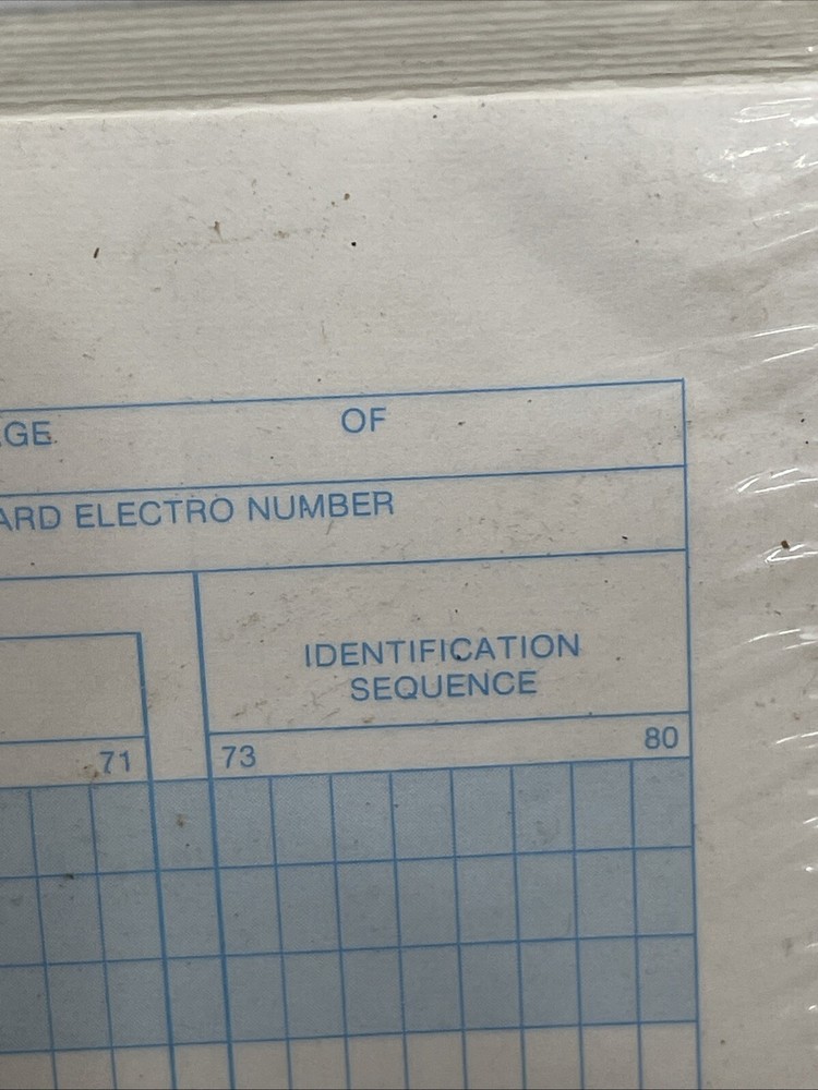Assembler Coding Form 10 Computer Pads/50 Sheets Each White 13.5 x 8.5 VTG