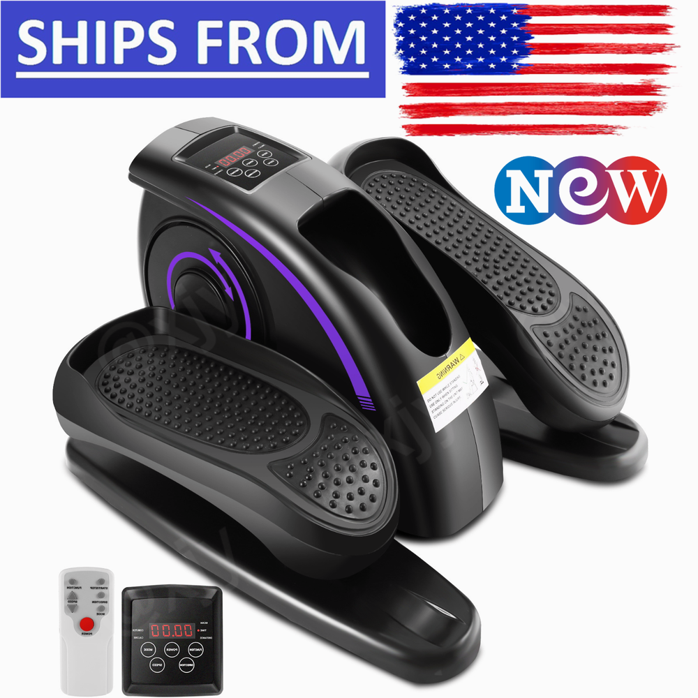 Under Desk Elliptical Machine Electric Pedal Bike Exerciser Trainer LCD Display✨